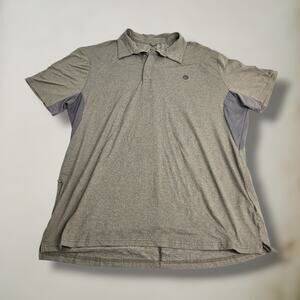 Wrangler ATG Regular Fit Adult XL Front Logo Casual Polo Shirt Men Beige